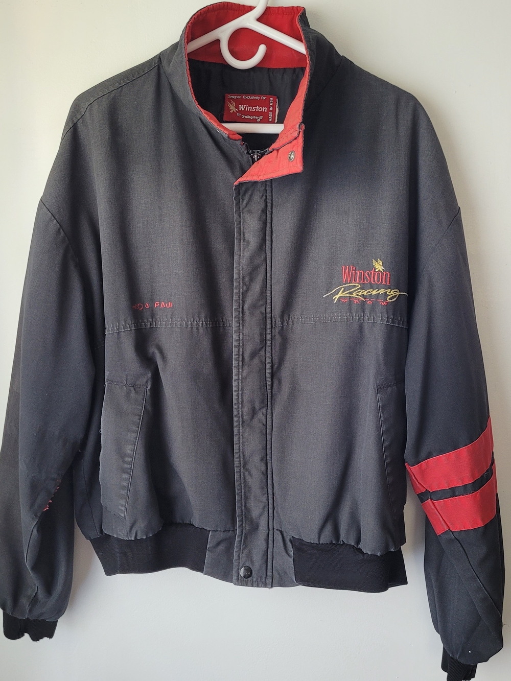 Vintage Swingster Winston Racing Team Mechanic/pit jacket Size OS